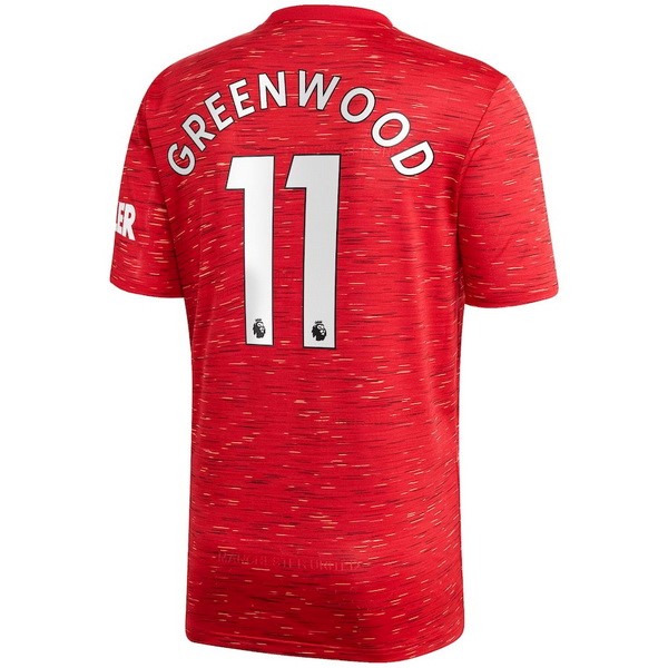 Maillot Football Manchester United NO.11 Greenwood Domicile 2020-21 Rouge